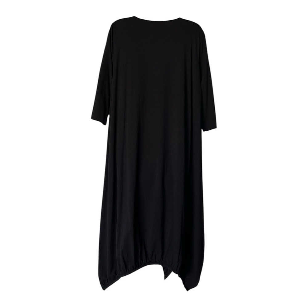 NWT Cheyenne Black Dress Oversized Avant Garde Artsy Minimalist Lagenlook XS - Picture 2 of 11